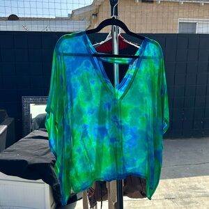 Tie Dye Silk Top
